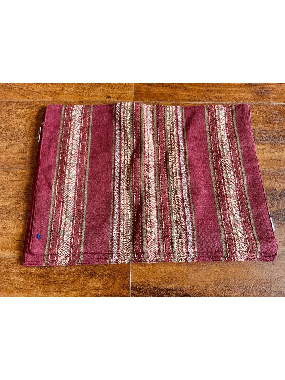 Vintage Decorative 4 Placemats Red and Beige Stripes